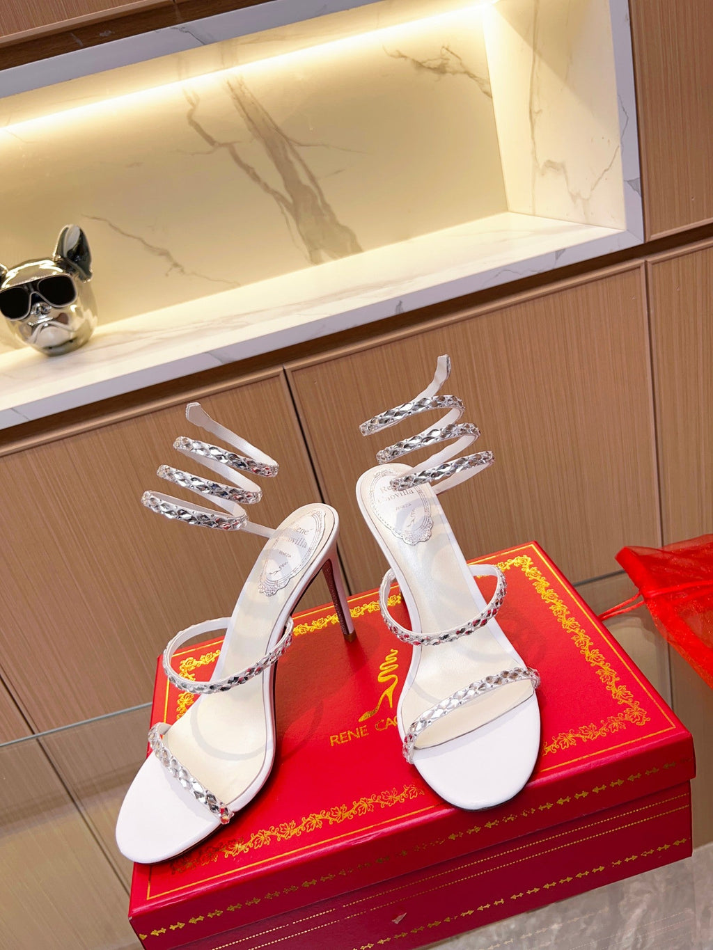 Snake Crystal Sandals