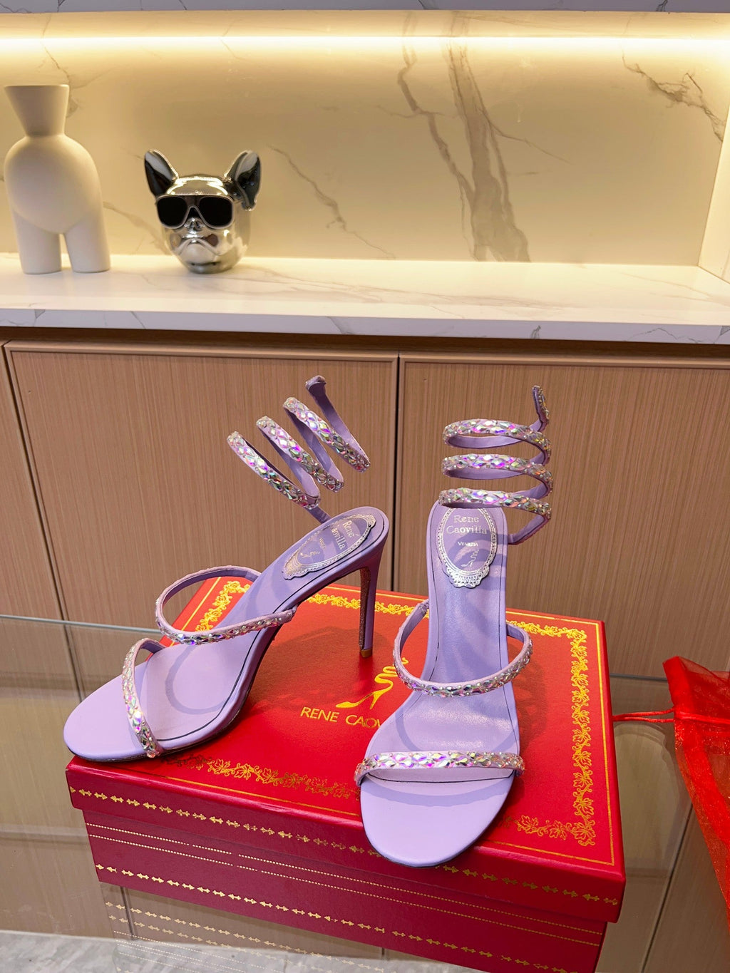 Snake Crystal Sandals