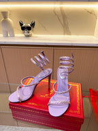 Snake Crystal Sandals