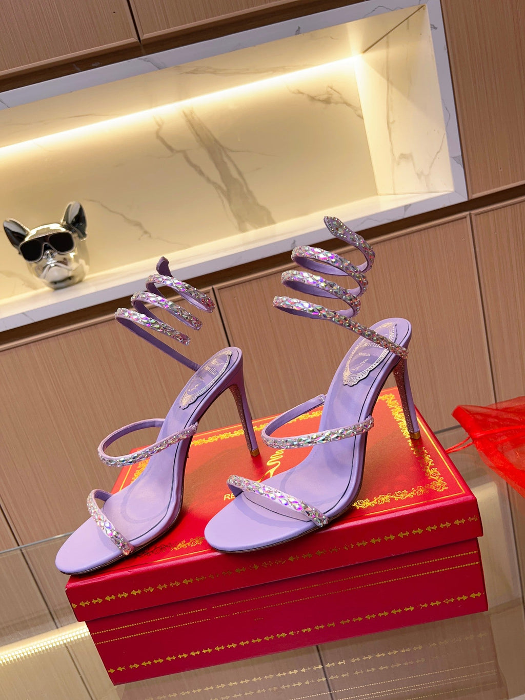 Snake Crystal Sandals