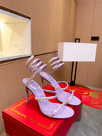 Snake Crystal Sandals