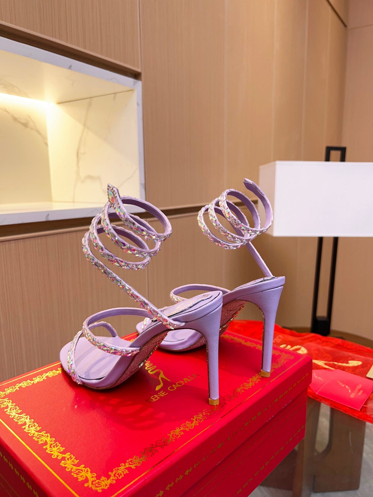 Snake Crystal Sandals