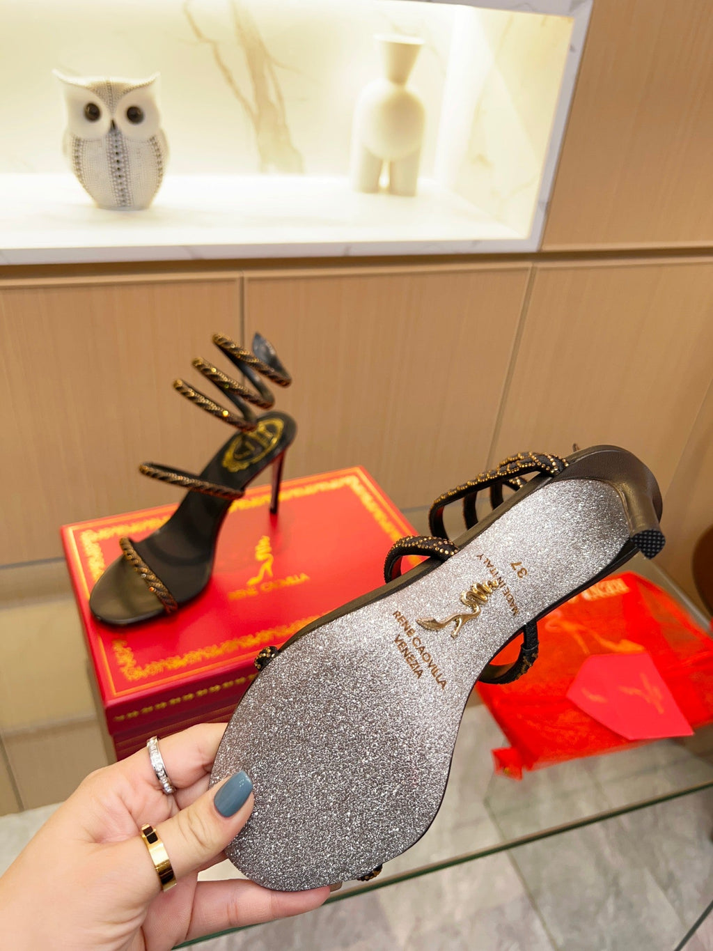 Cleo Color Crystal Sandals