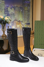 Women’s Low-Heel Leather Boots
