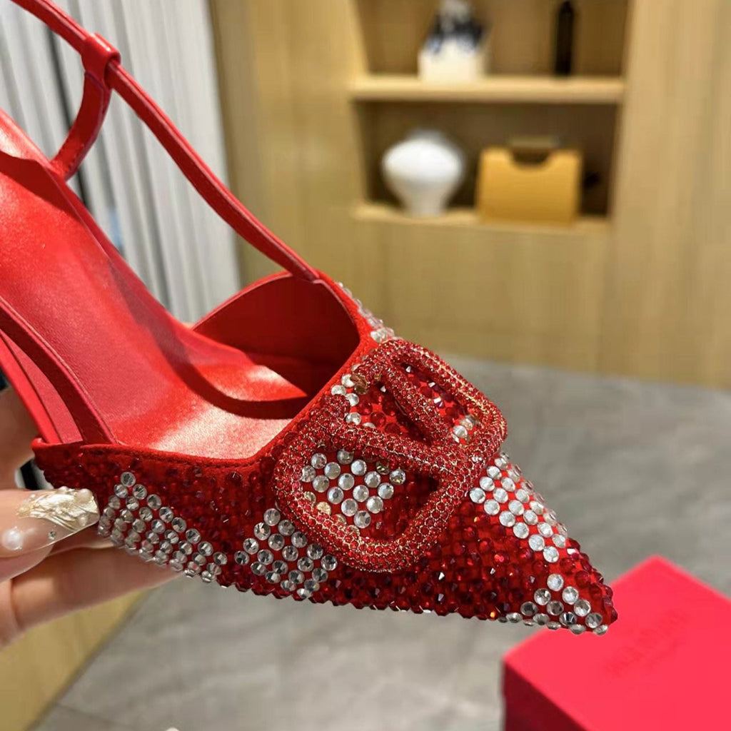 V-Buckle Heels