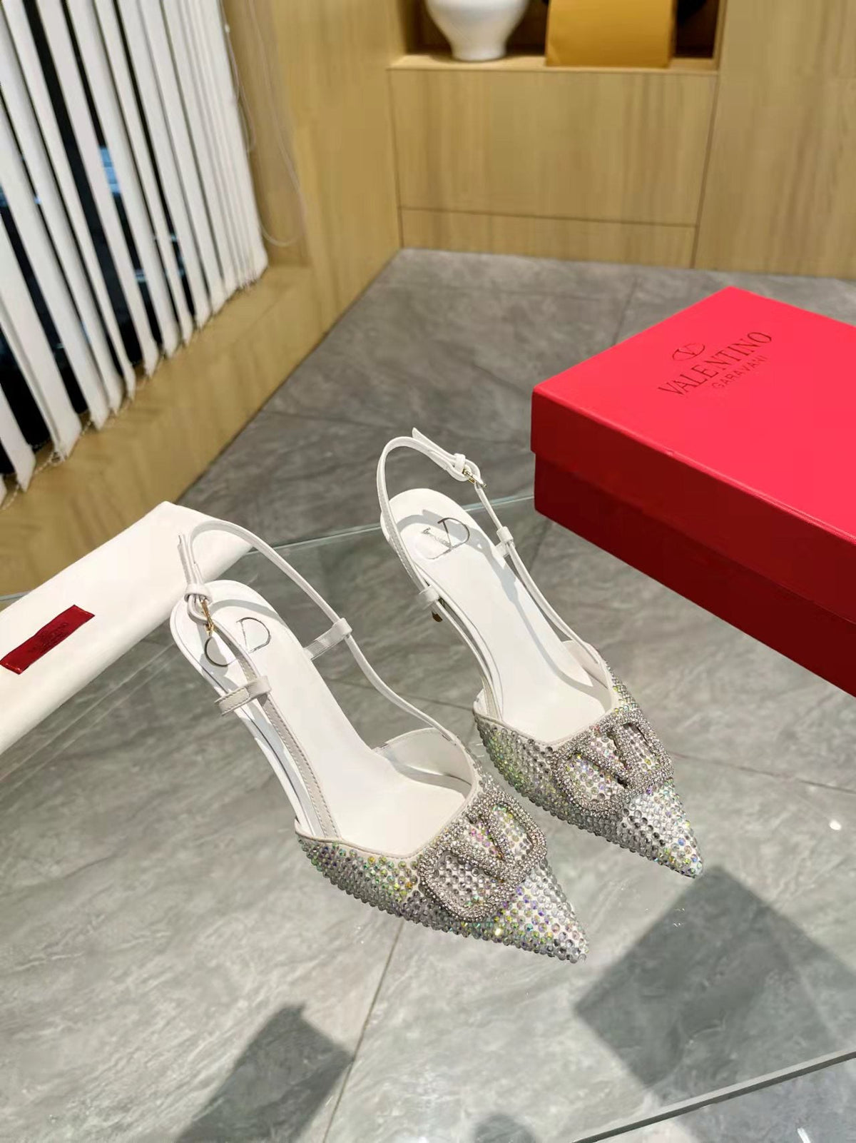 V-Buckle Heels