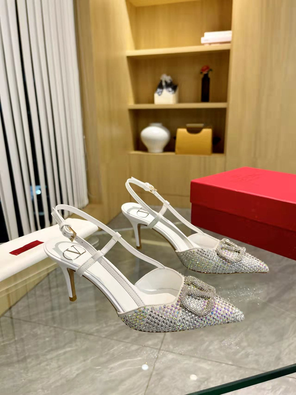 V-Buckle Heels