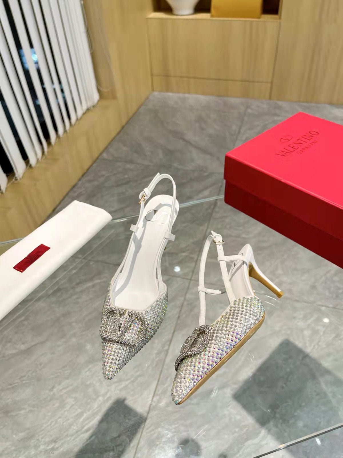 V-Buckle Heels