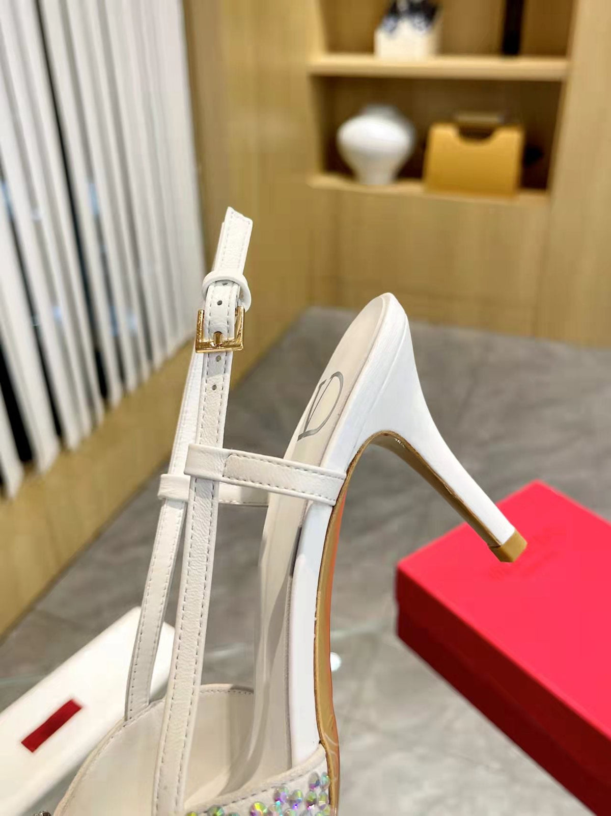 V-Buckle Heels