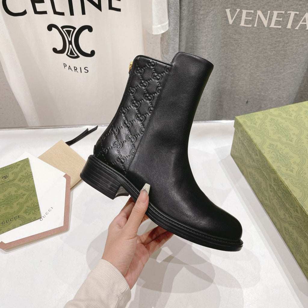 Women’s Chelsea Boots with Zipper – Calfskin