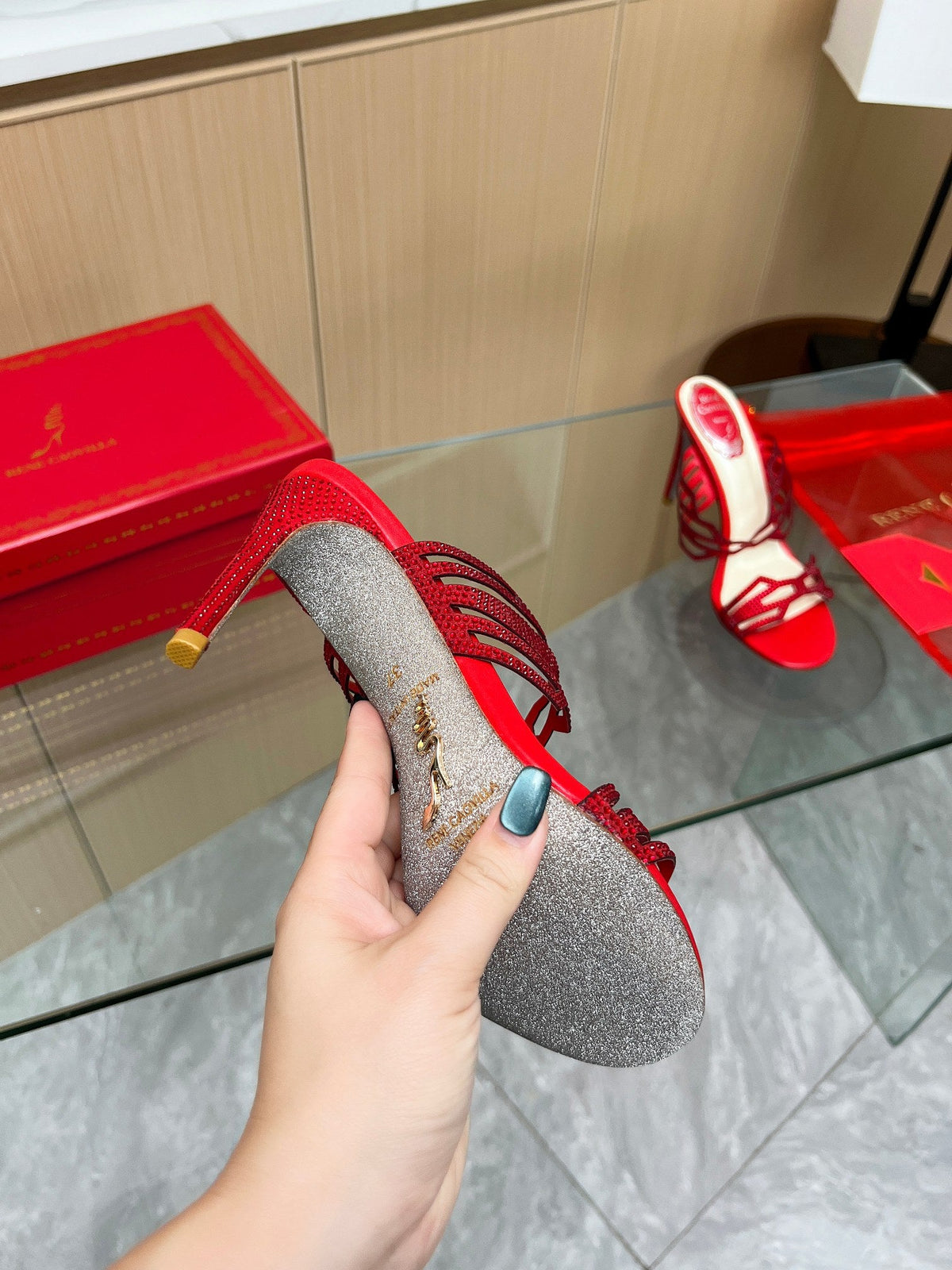 Crystal Diamond High Heels