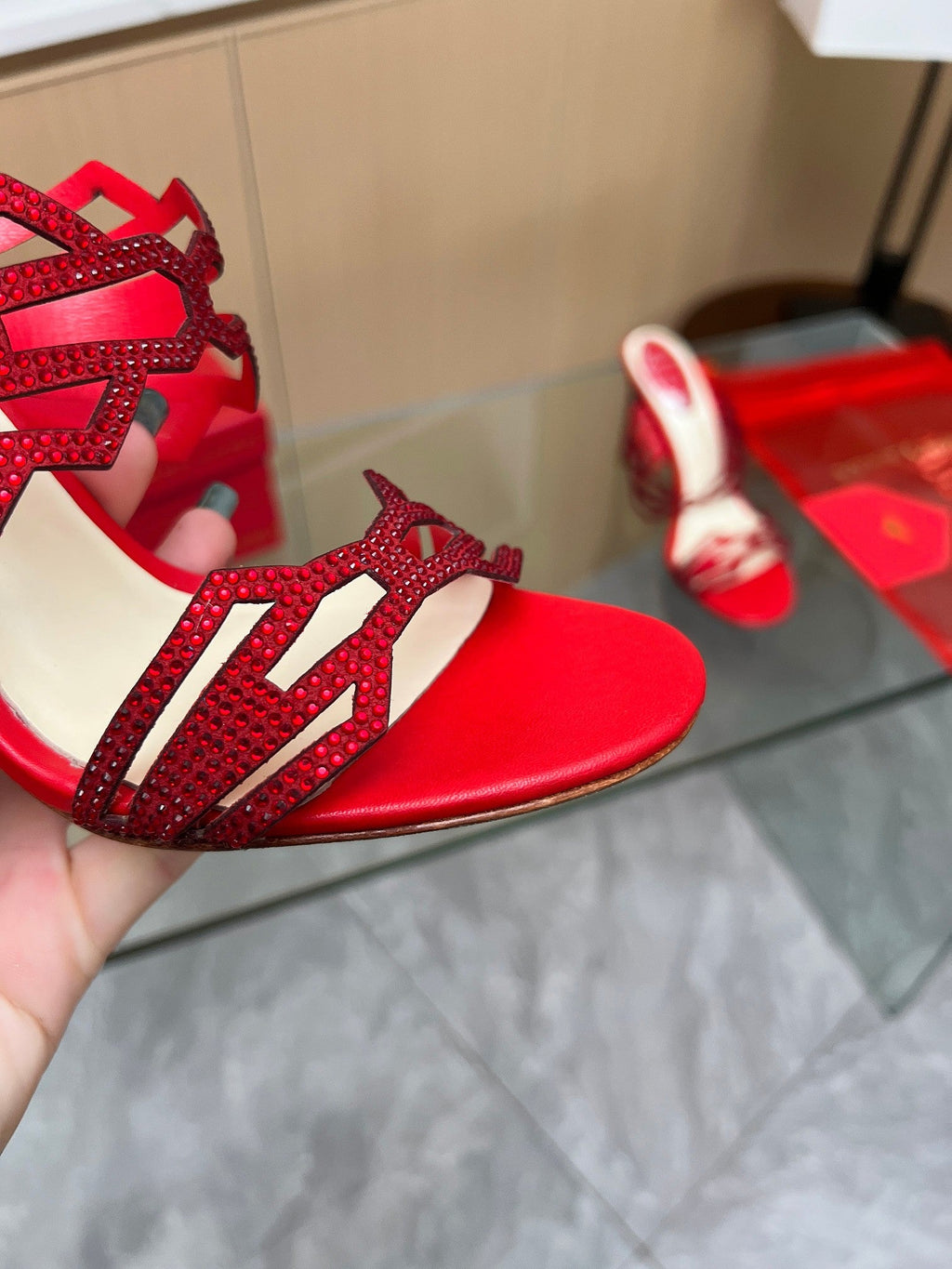 Crystal Diamond High Heels