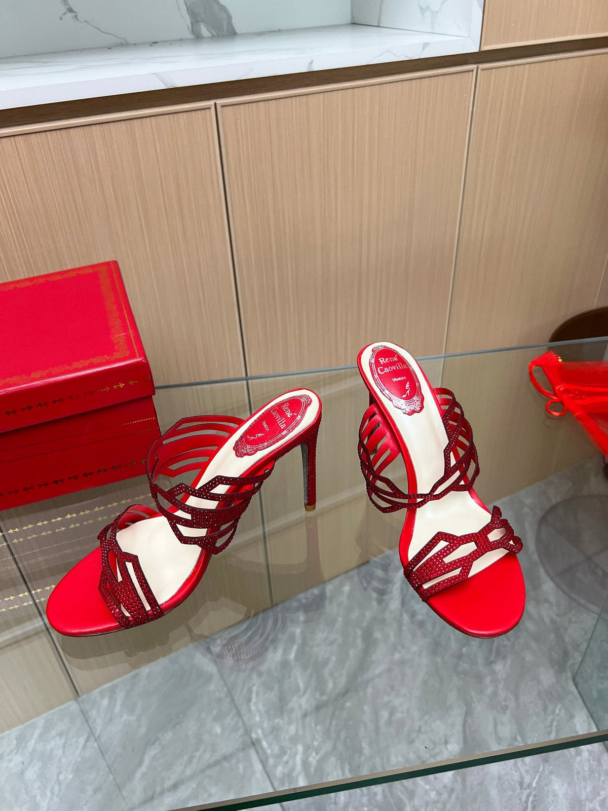 Crystal Diamond High Heels