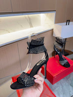 Crystal Mesh High Heels