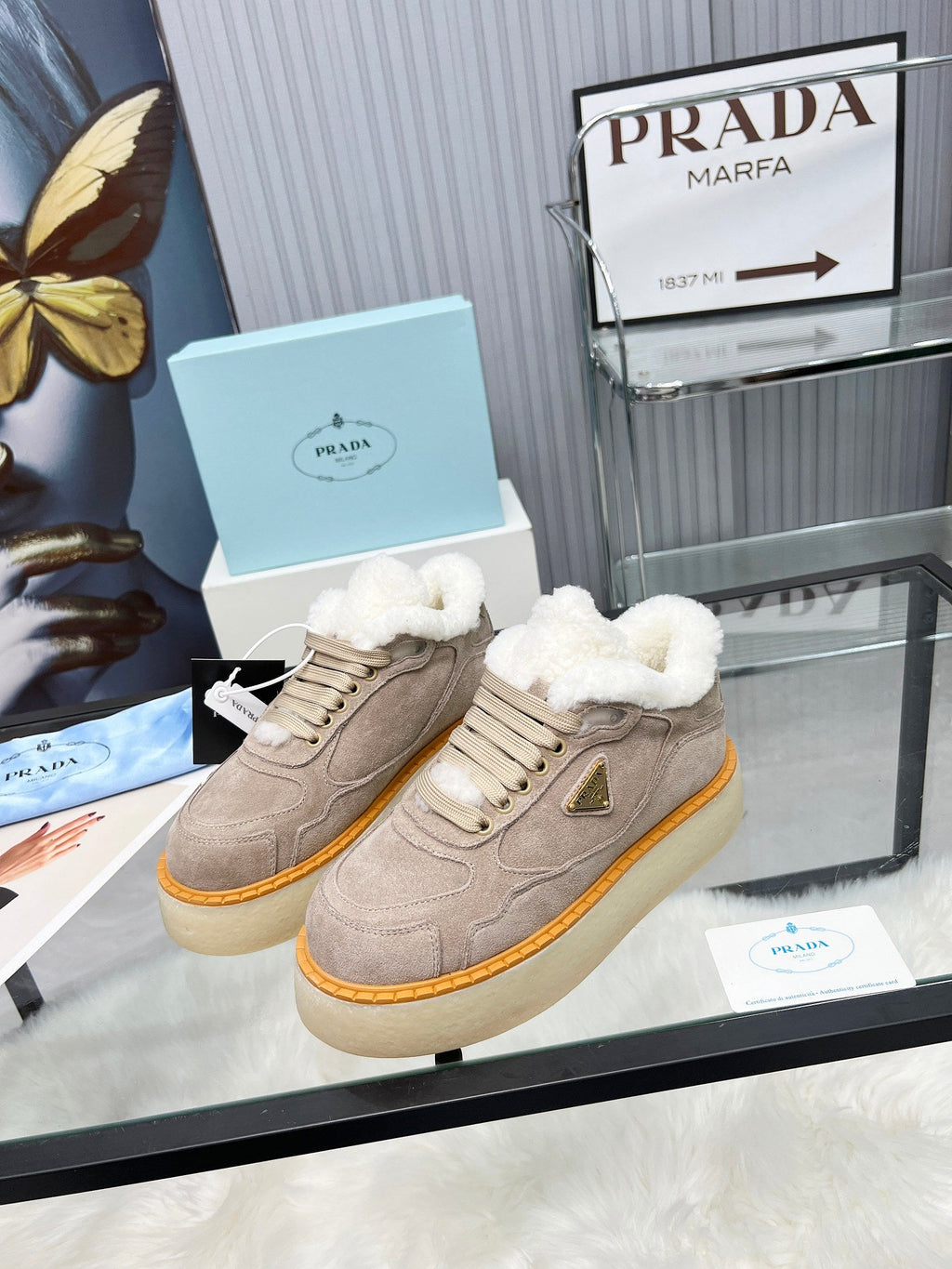 Women’s Shearling-Lined Sneakers