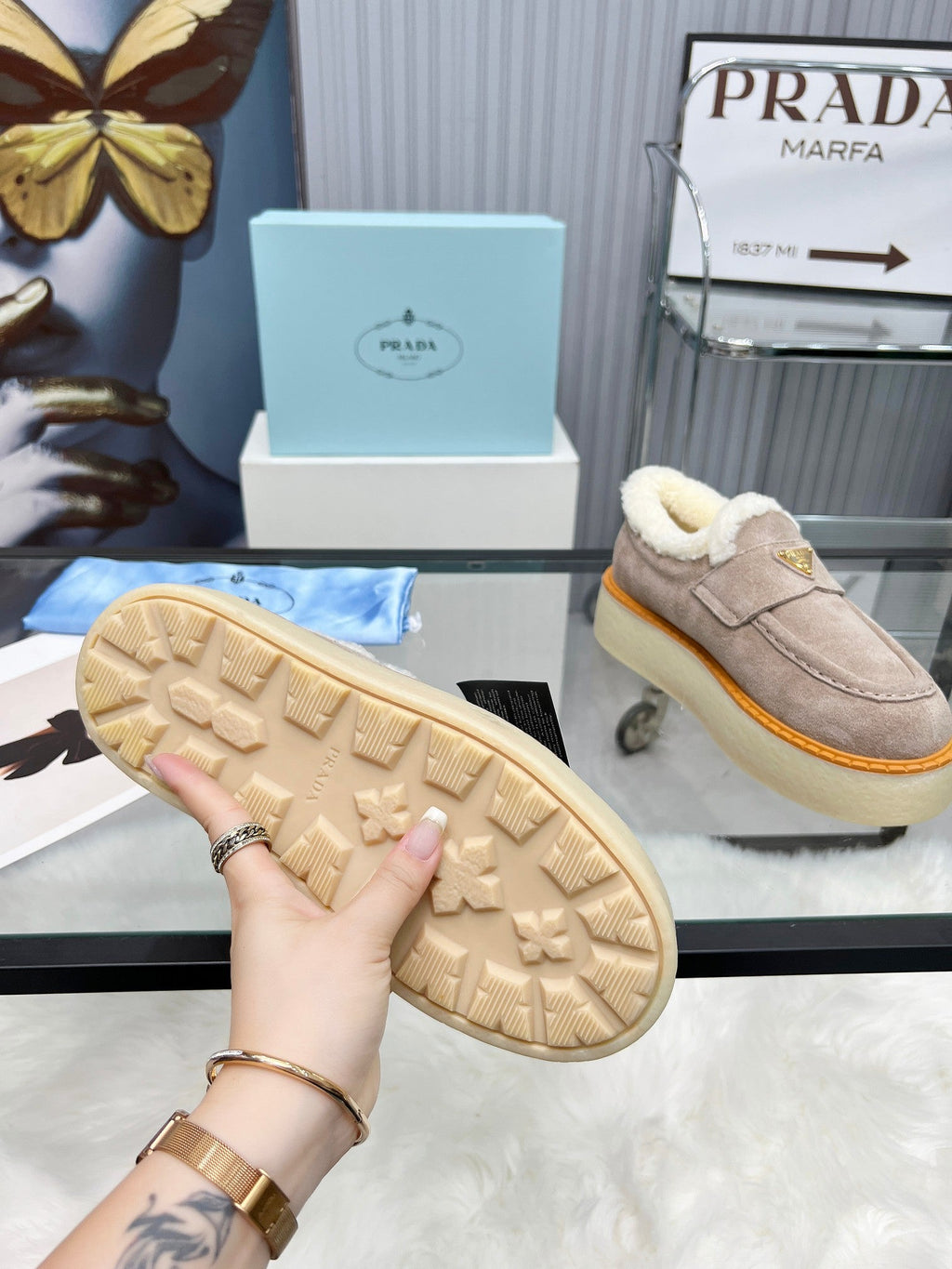 Women’s Shearling-Lined Sneakers