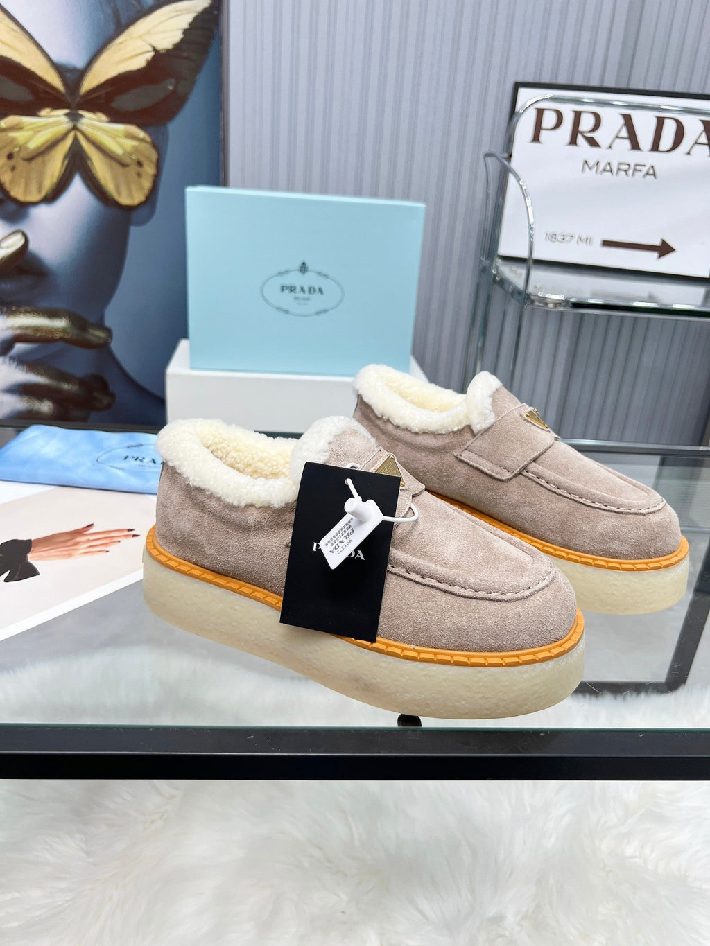 Women’s Shearling-Lined Sneakers