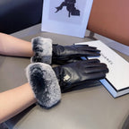 High-Quality Sheepskin Gloves with Rabbit Fur Lining