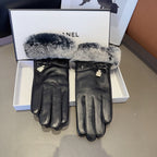 High-Quality Sheepskin Gloves with Rabbit Fur Lining