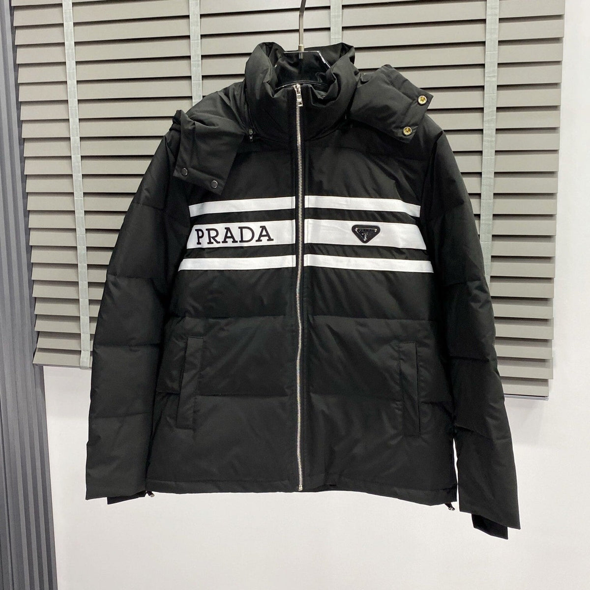 Quilted Hooded Down Jacket