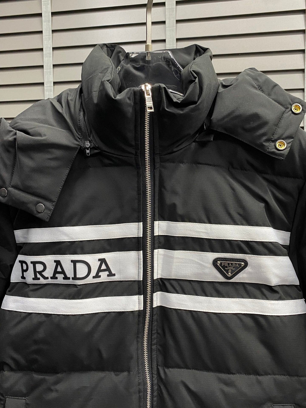 Quilted Hooded Down Jacket