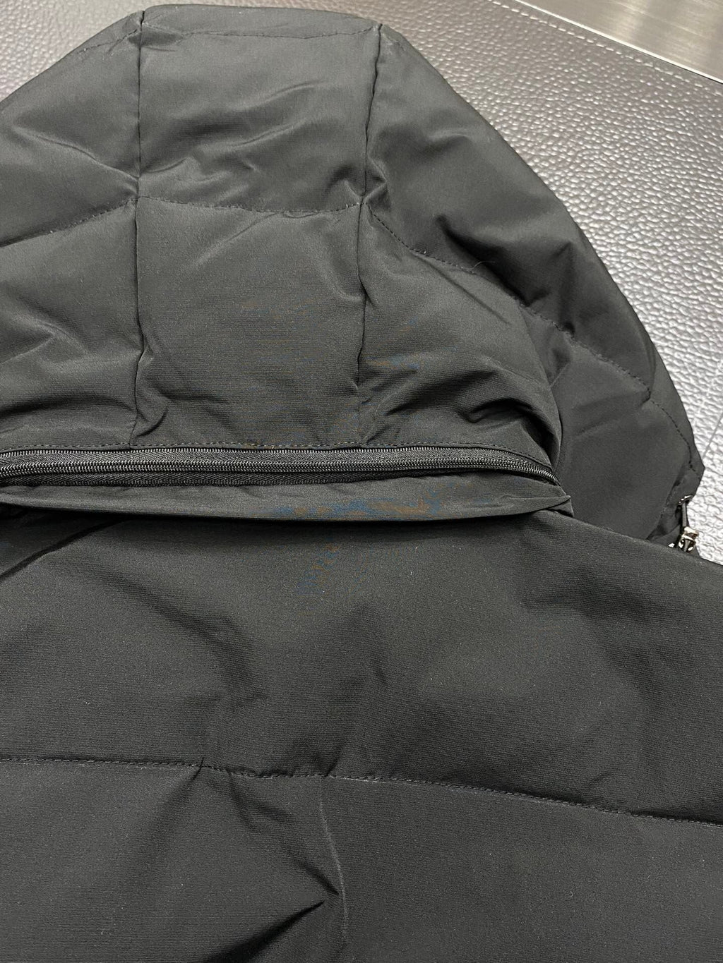 Quilted Hooded Down Jacket