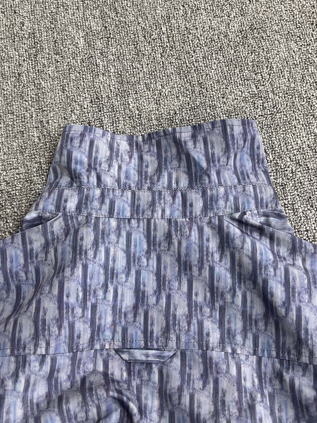 High-Neck Zip Jacket with OBlique Print