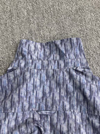 High-Neck Zip Jacket with OBlique Print
