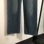 Arden Patterned Straight-Leg Jeans