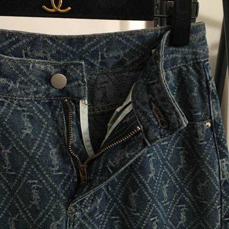 Arden Patterned Straight-Leg Jeans
