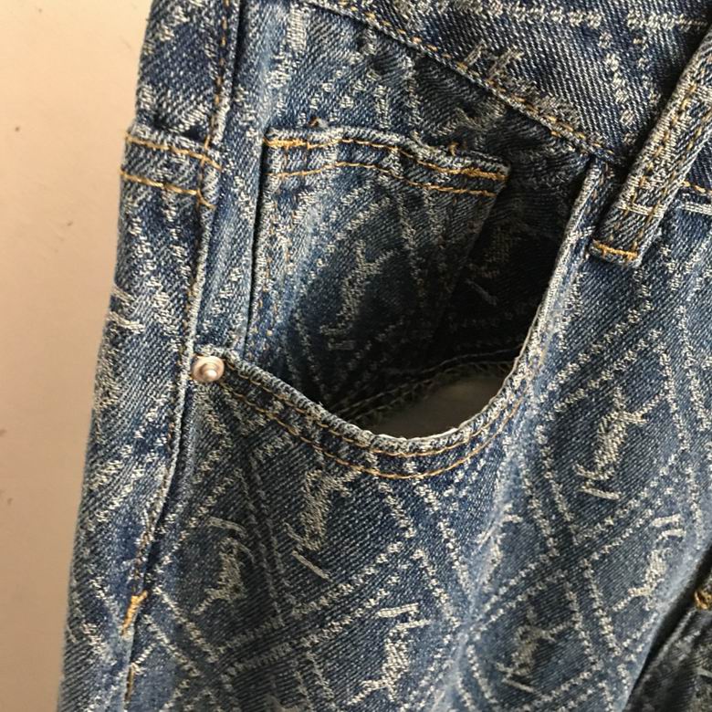 Arden Patterned Straight-Leg Jeans
