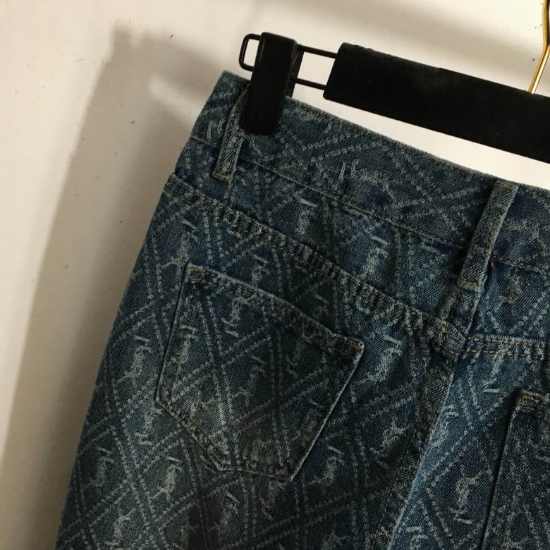 Arden Patterned Straight-Leg Jeans