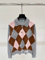 Berkley Argyle Collared Cardigan