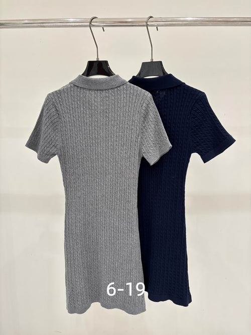 Camden Ribbed Polo Knit Top