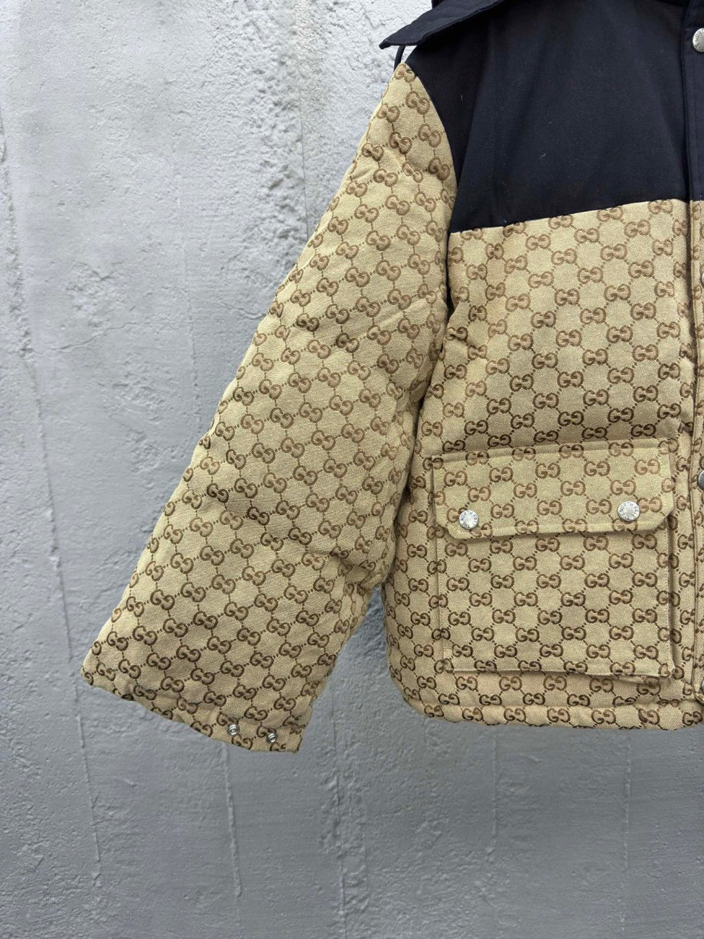 Color-Block Down Jacket
