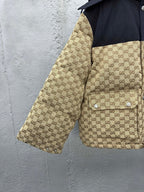 Color-Block Down Jacket