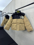 Color-Block Down Jacket