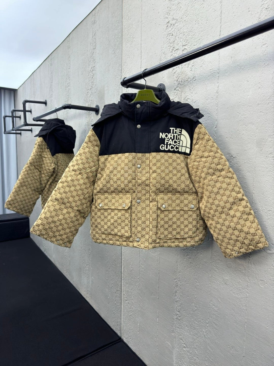 Color-Block Down Jacket