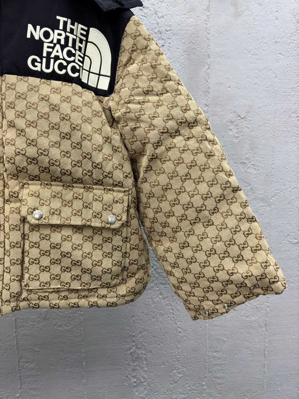 Color-Block Down Jacket