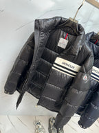 Solid Color Patch Down Jacket