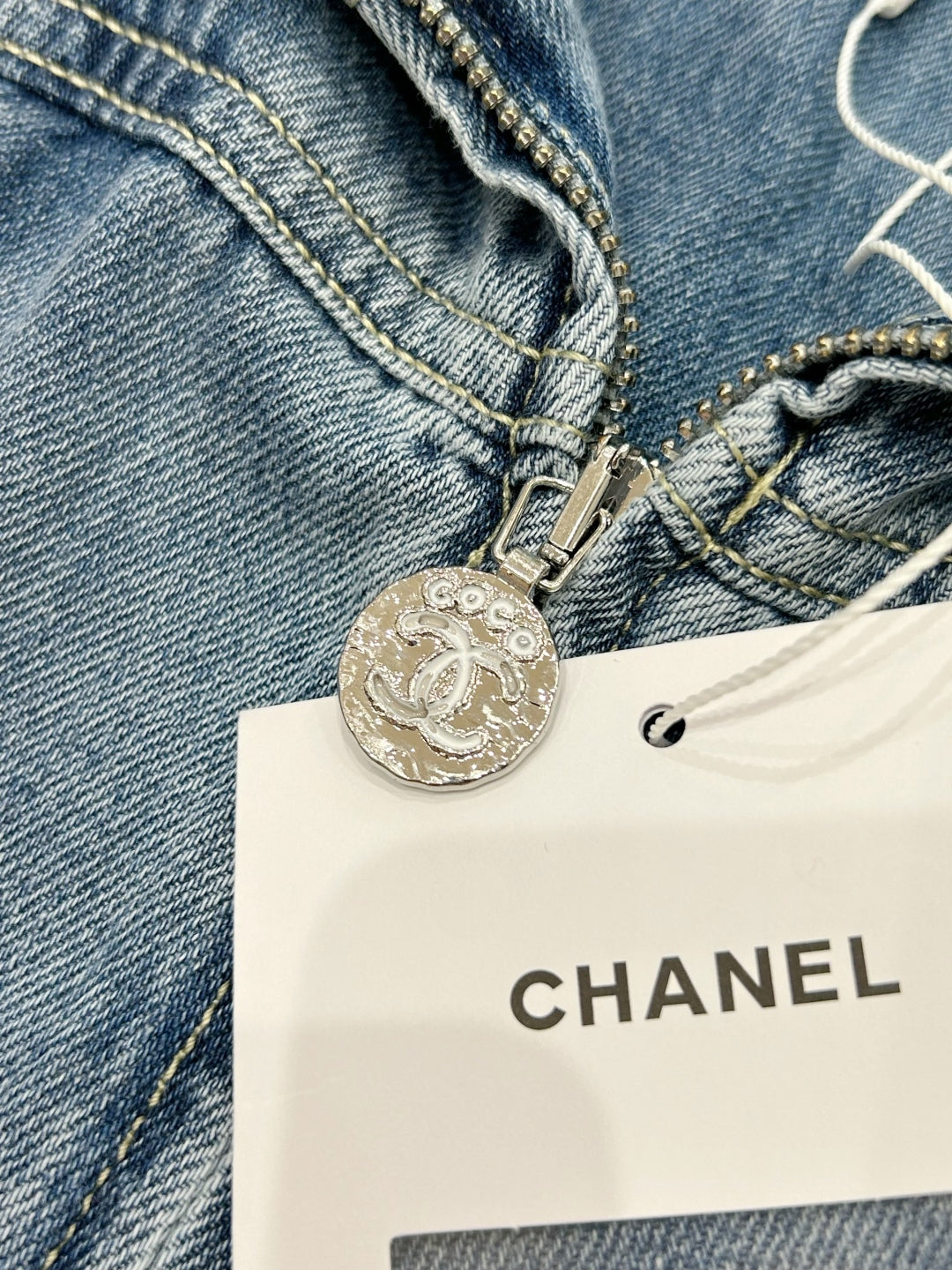 Denim Large-Lapel Jacket