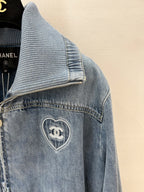 Denim Large-Lapel Jacket