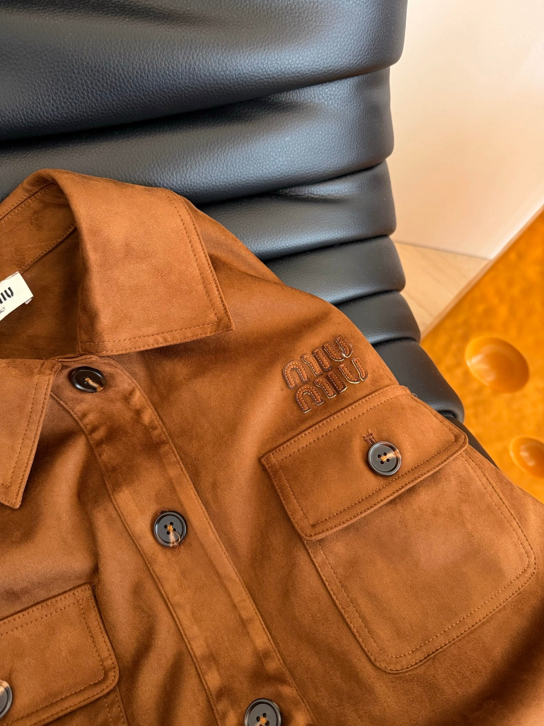 Chic Suede Belted Jacket Set