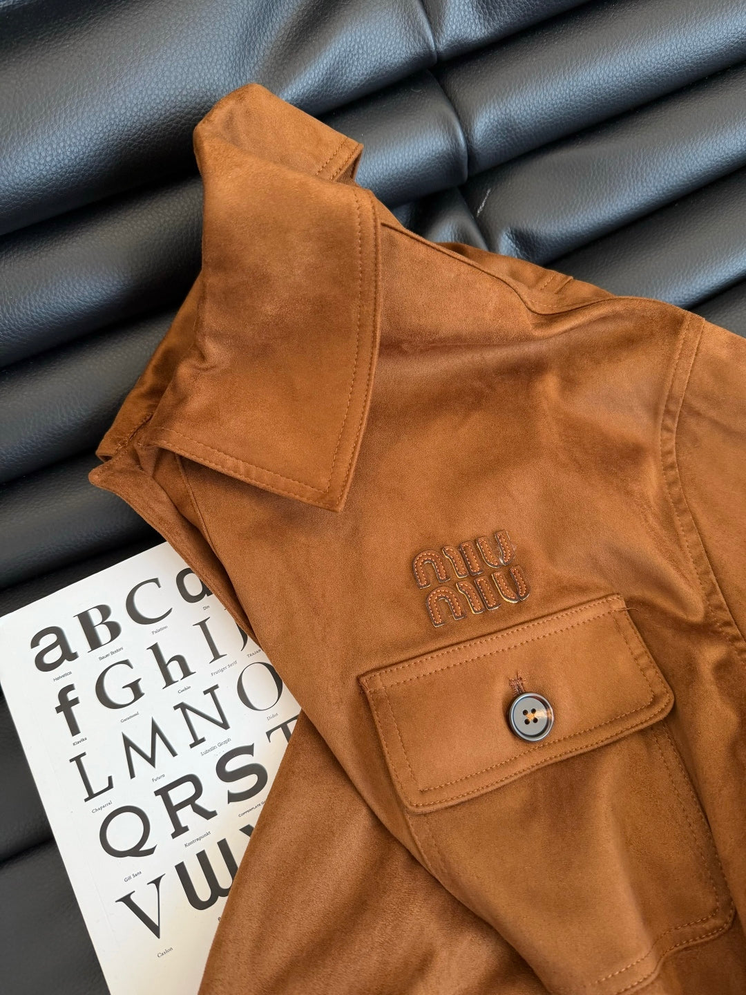 Chic Suede Belted Jacket Set