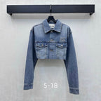 Elodie Cropped Denim Jacket & Skirt Set