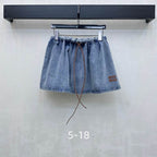 Elodie Cropped Denim Jacket & Skirt Set