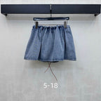 Elodie Cropped Denim Jacket & Skirt Set
