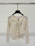 Estelle Lace-Up Knit Top