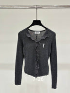 Estelle Lace-Up Knit Top