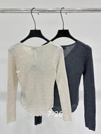 Estelle Lace-Up Knit Top